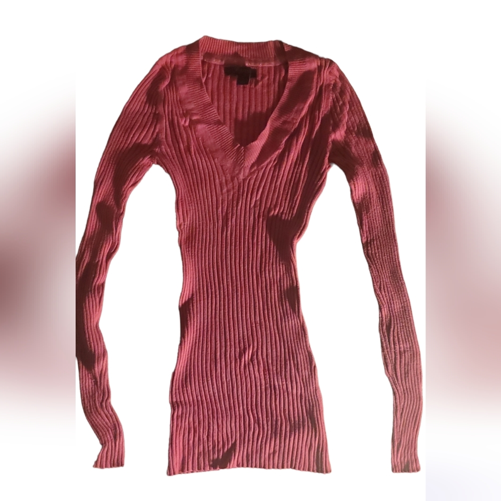 Express V-Neck Bodycon Sweater